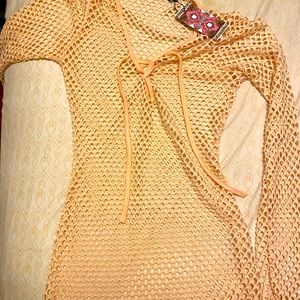 Never worn fishnet beach cover up